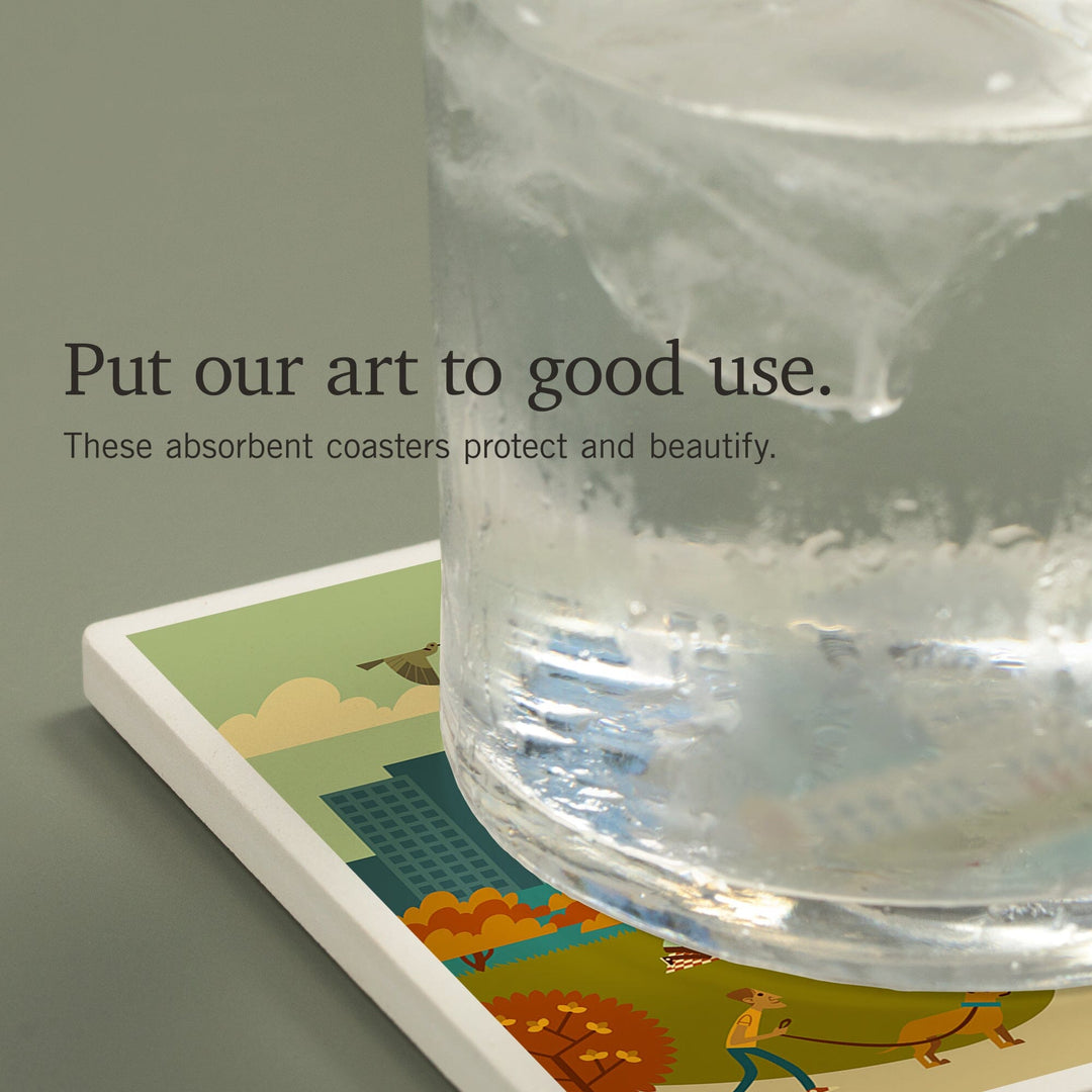 St. Louis, Missouri, Geometric National Park Series, Coasters Coasters Lantern Press