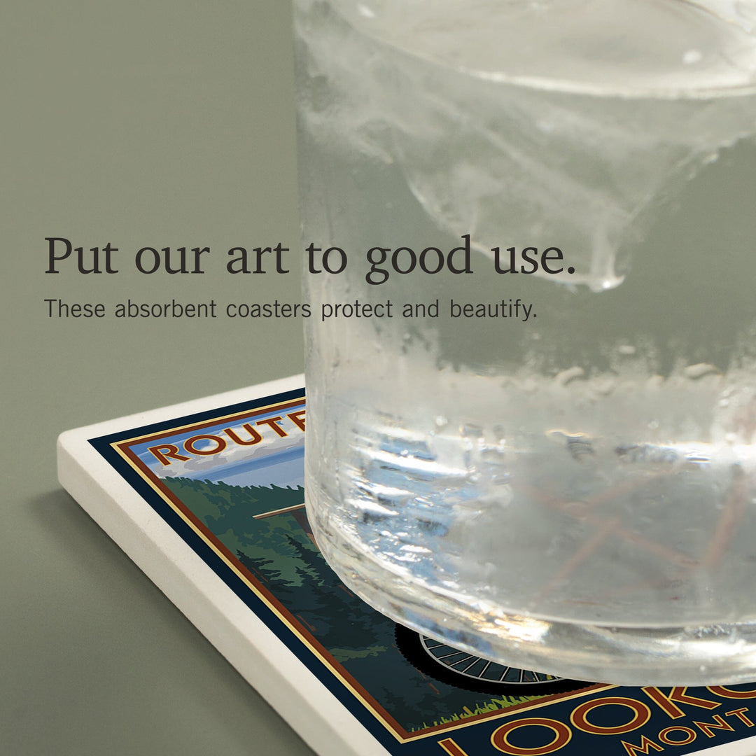 St. Regis, Montana, Route of the Hiawatha Mountain Bike Scene, Coasters Coasters Lantern Press