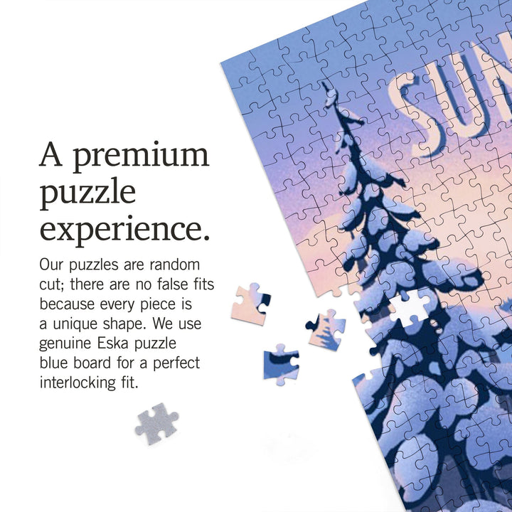 Sun Valley, Idaho, Ski for Miles, Skiing, Jigsaw Puzzle Puzzle Lantern Press