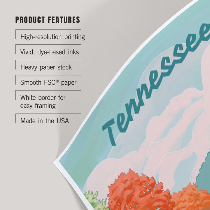 Tennessee, Seek Adventure, River Rafting, Art & Giclee Prints Art Lantern Press