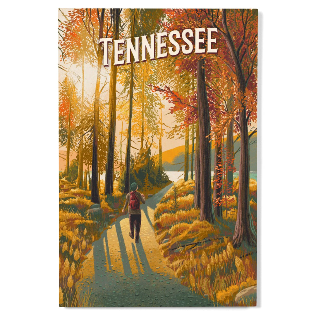 Tennessee, Walk in the Woods, Day Hike, Wood Signs and Postcards Wood Lantern Press