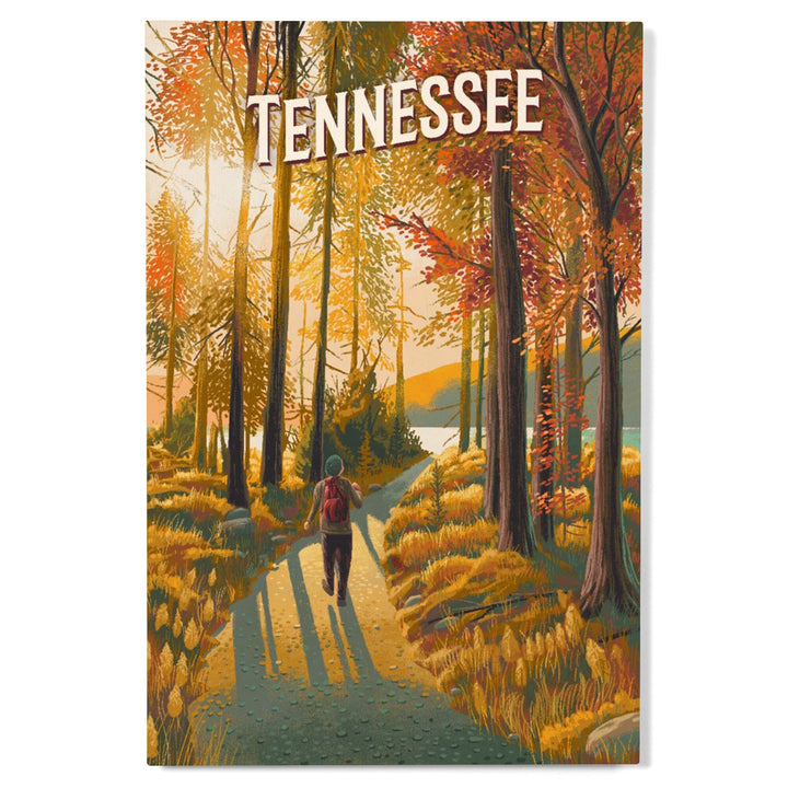 Tennessee, Walk in the Woods, Day Hike, Wood Signs and Postcards Wood Lantern Press