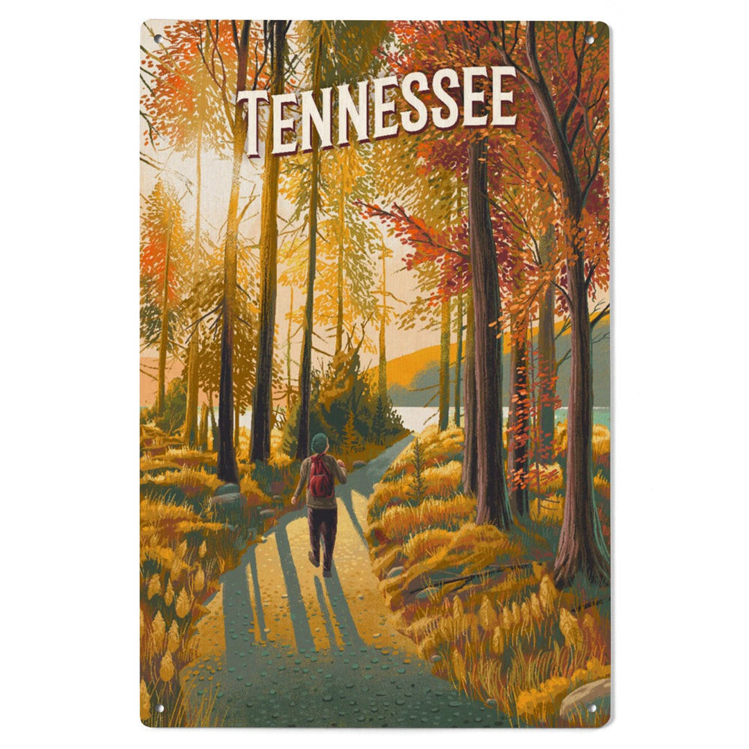 Tennessee, Walk in the Woods, Day Hike, Wood Signs and Postcards Wood Lantern Press