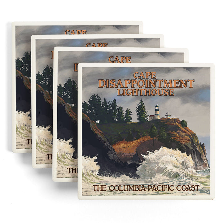 The Columbia-Pacific Coast, Washington, Cape Disappointment Lighthouse, Coasters Coasters Lantern Press