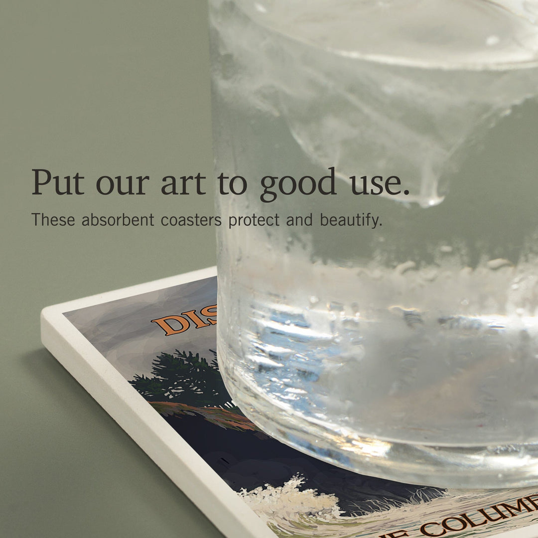 The Columbia-Pacific Coast, Washington, Cape Disappointment Lighthouse, Coasters Coasters Lantern Press