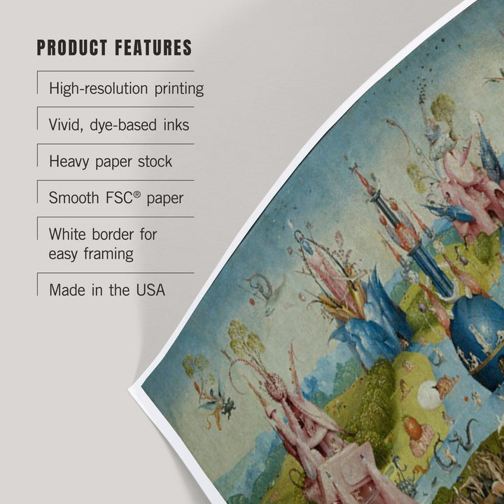 The Garden of Earthly Delights, (Artist: Hieronymus Bosch c. 1480), Masterpiece Classic, Art & Giclee Prints Art Lantern Press