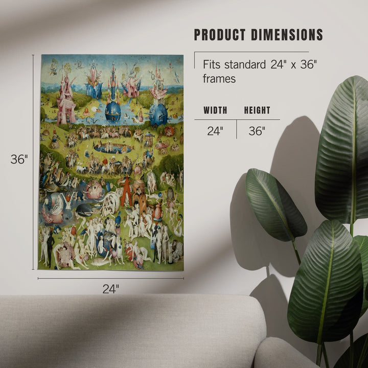 The Garden of Earthly Delights, (Artist: Hieronymus Bosch c. 1480), Masterpiece Classic, Art & Giclee Prints Art Lantern Press