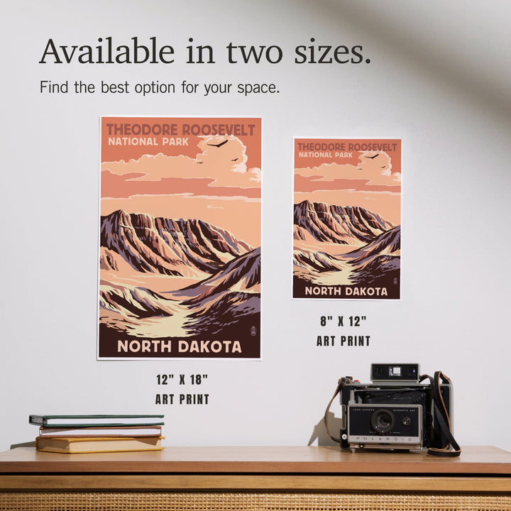 Theodore Roosevelt National Park, North Dakota, Buttes, Art & Giclee Prints Art Lantern Press
