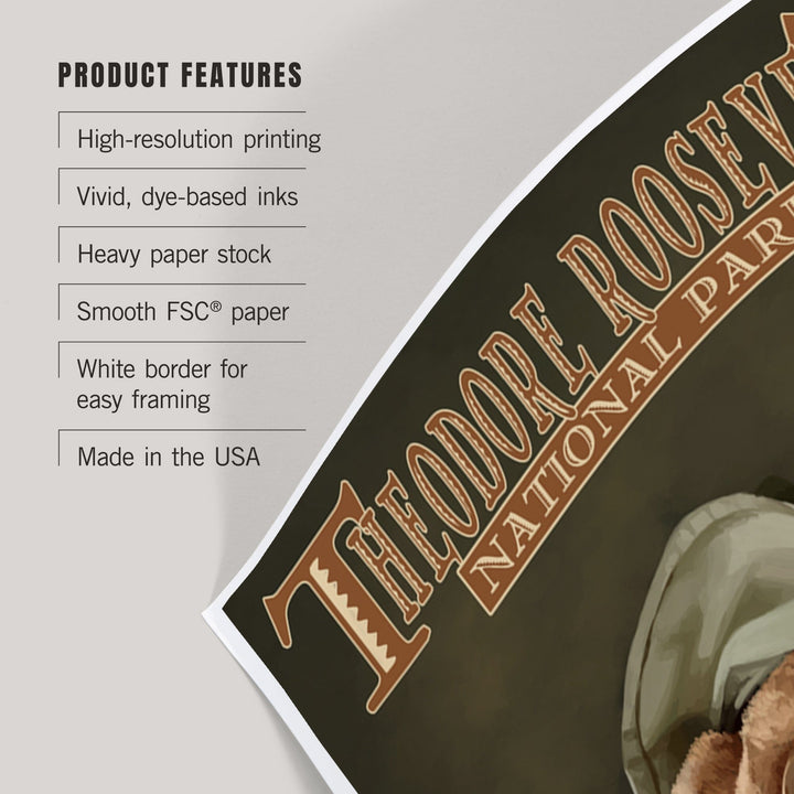 Theodore Roosevelt National Park, Teddy Bear, Art & Giclee Prints Art Lantern Press