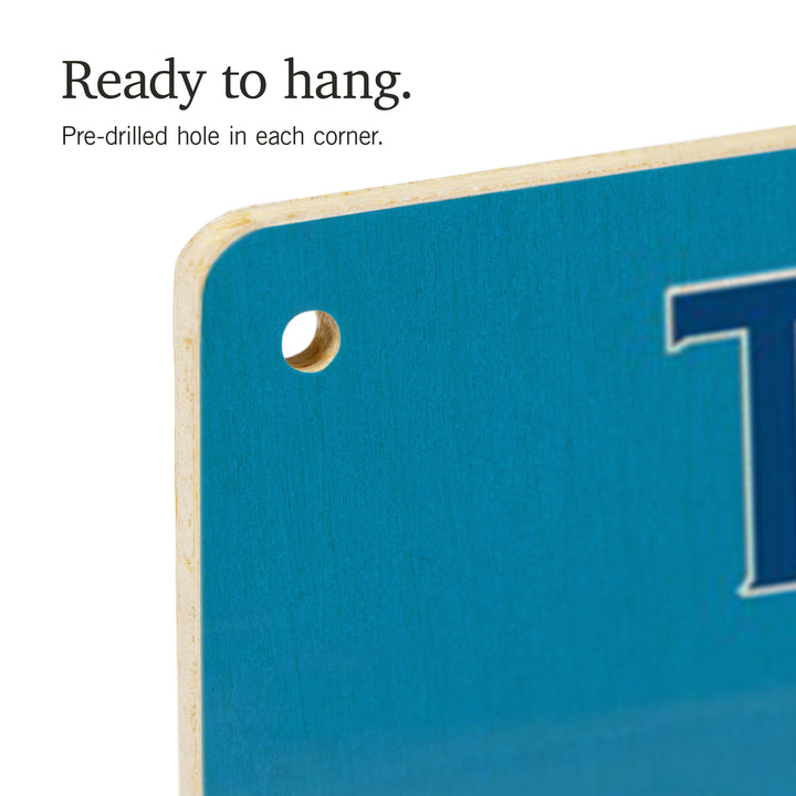 Trinidad, California, Humpback Whale, Wood Signs and Postcards Wood Lantern Press