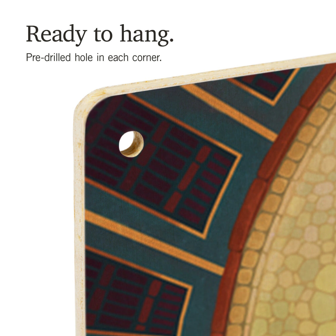 Tucson, Arizona, Day of the Dead Crossbones, Lantern Press Artwork, Wood Signs and Postcards Wood Lantern Press