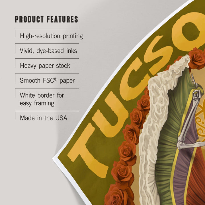 Tucson, Arizona, Day of the Dead Skeleton Dancing, Art & Giclee Prints Art Lantern Press