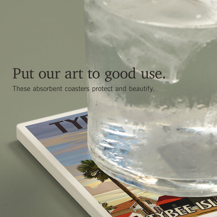 Tybee Island Light Station, Georgia, Coasters Coasters Lantern Press