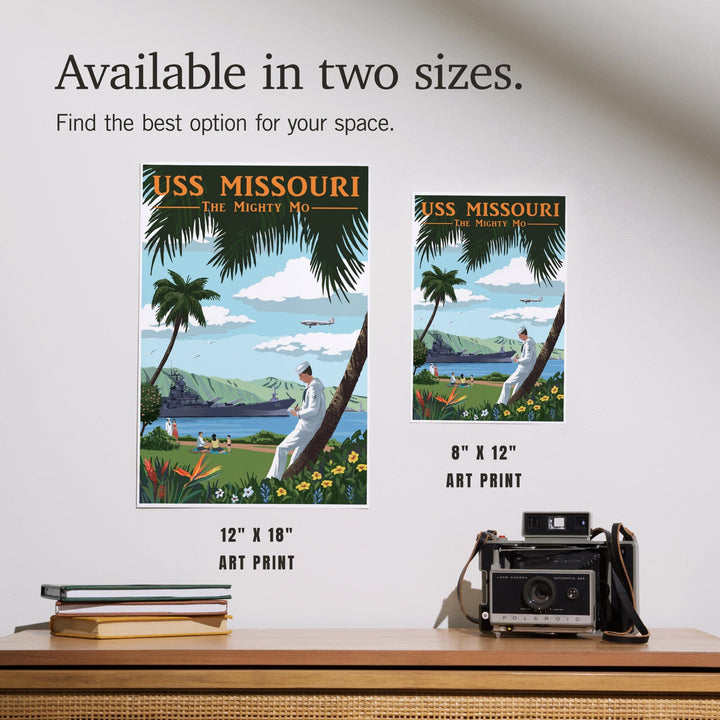USS Missouri, Pearl Harbor Prewar, Art & Giclee Prints Art Lantern Press