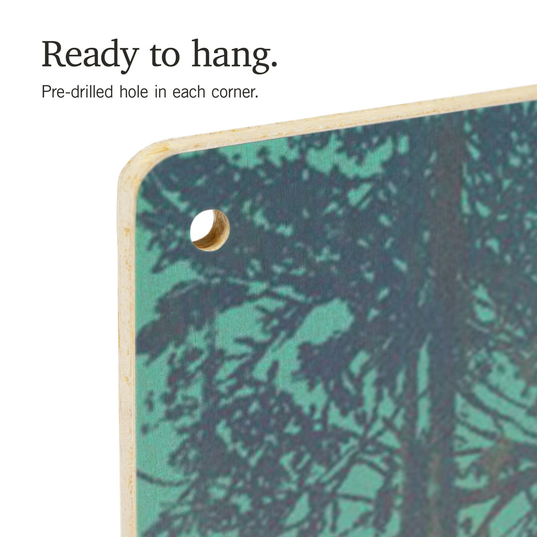 Utah, Kindness is Legendary, Bigfoot With Birds, Wood Signs and Postcards Wood Lantern Press