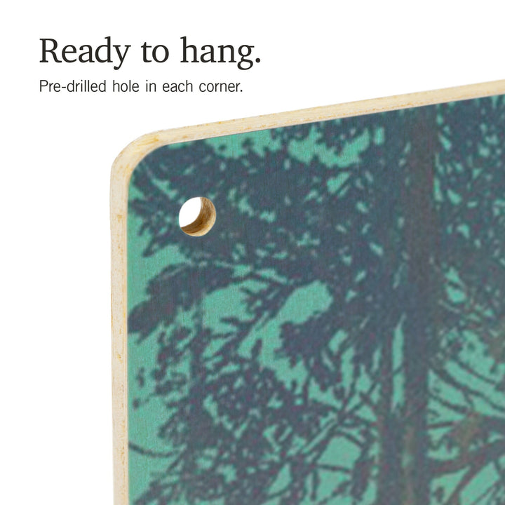 Utah, Kindness is Legendary, Bigfoot With Birds, Wood Signs and Postcards Wood Lantern Press
