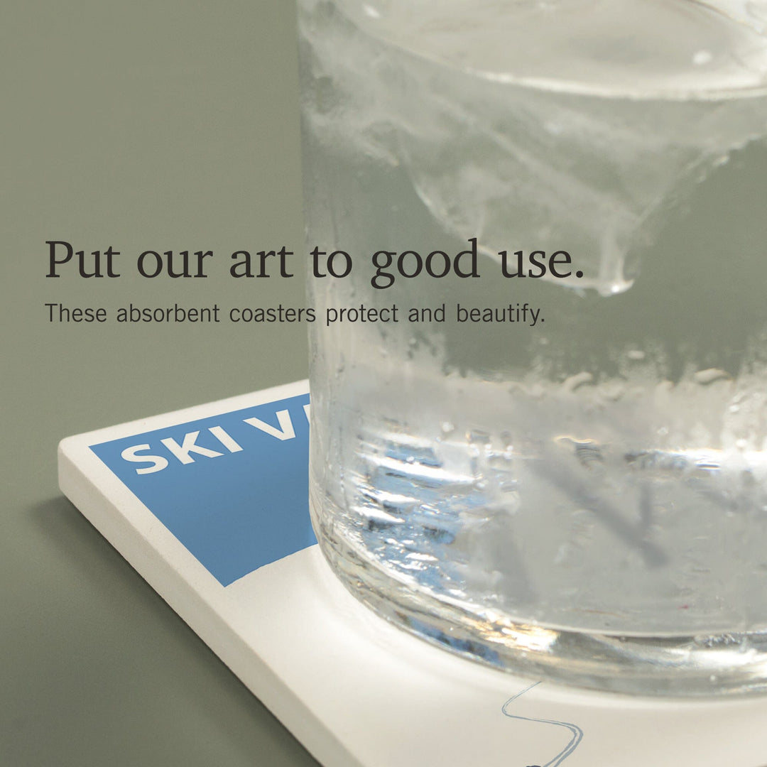 Vail, Colorado, Ski Lift, Coasters Coasters Lantern Press