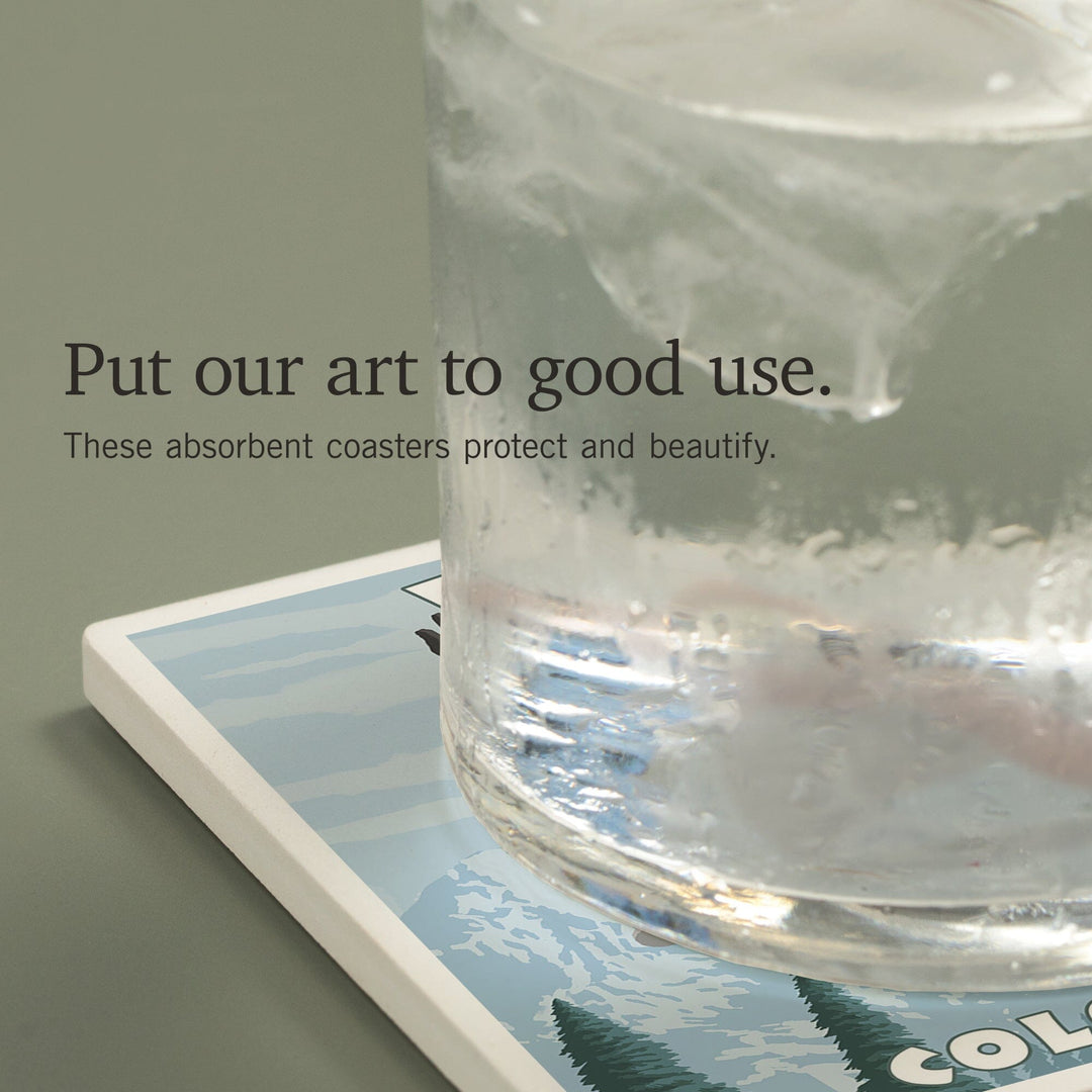 Vail, Colorado, Snowboarder Jumping, Coasters Coasters Lantern Press