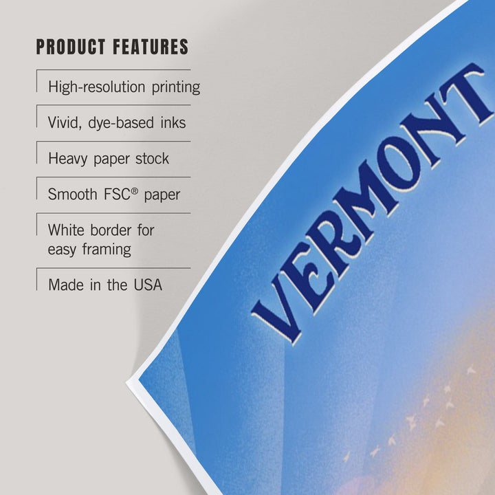 Vermont, Lithograph, Bear Family in Field, Art & Giclee Prints Art Lantern Press