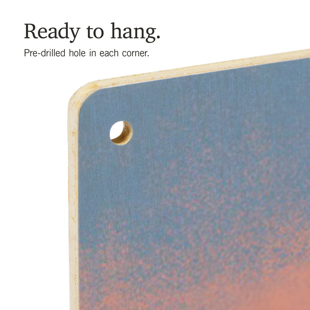 Victoria, Canada, Get Outside Series, Glassy Sunrise, Kayak, Wood Signs and Postcards Wood Lantern Press