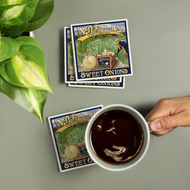 Vidalia, Georgia, Onion Field, Coasters Coasters Lantern Press