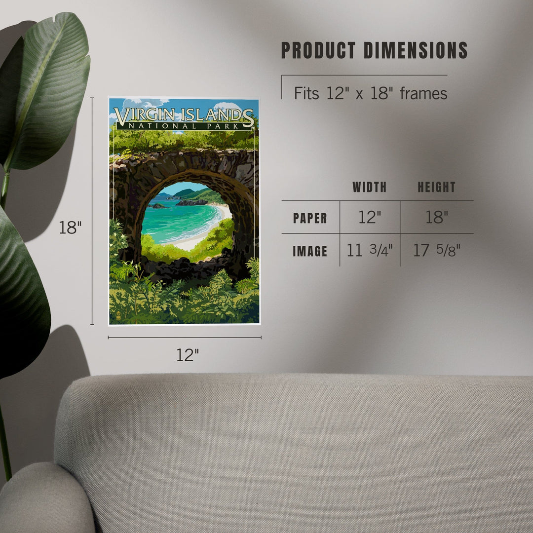 Virgin Islands National Park, US Virgin Islands, View from Ruins, Art & Giclee Prints Art Lantern Press