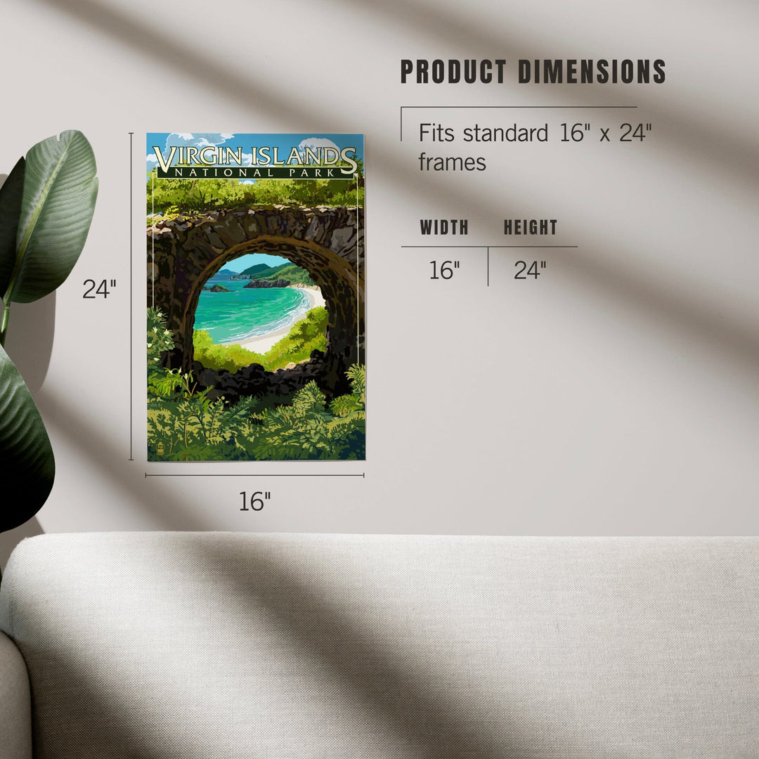 Virgin Islands National Park, US Virgin Islands, View from Ruins, Art & Giclee Prints Art Lantern Press
