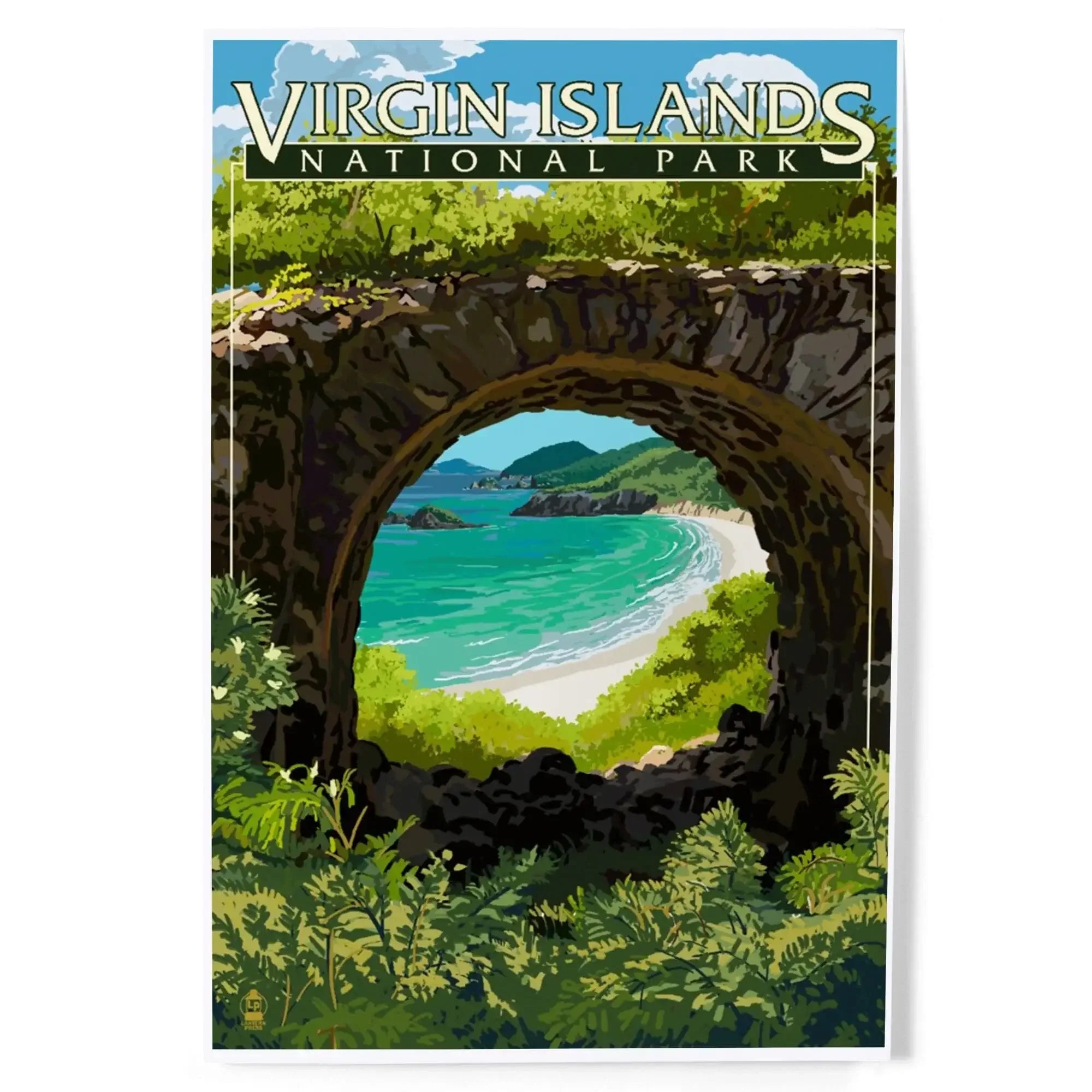 Virgin Islands National Park, US Virgin Islands, View from Ruins