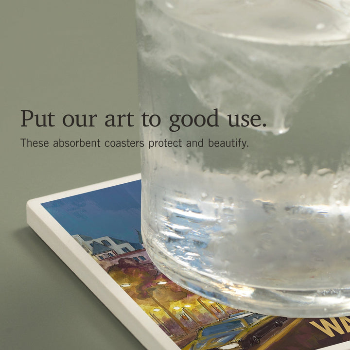 Washington DC, Capitol Building, Coasters Coasters Lantern Press