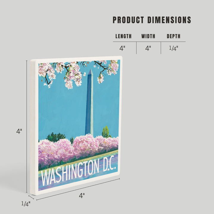 Washington DC, Washington Monument, Coasters Coasters Lantern Press