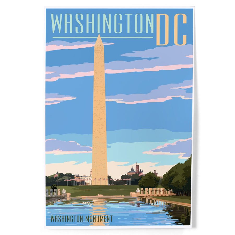 Washington, DC, Washington Monument Scene, Art & Giclee Prints Art Lantern Press