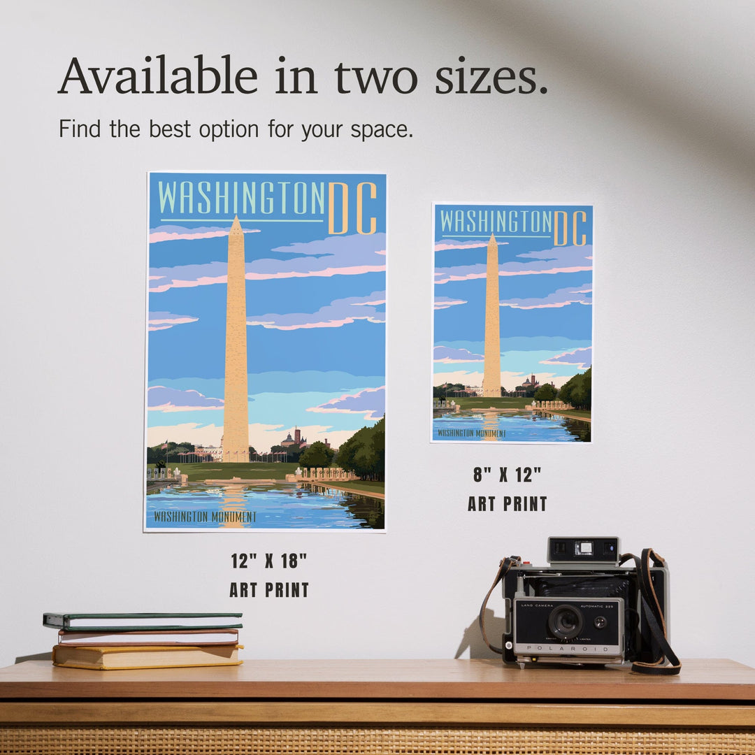 Washington, DC, Washington Monument Scene, Art & Giclee Prints Art Lantern Press
