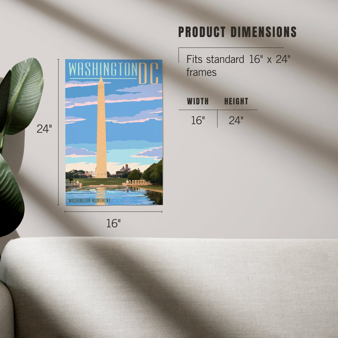 Washington, DC, Washington Monument Scene, Art & Giclee Prints Art Lantern Press