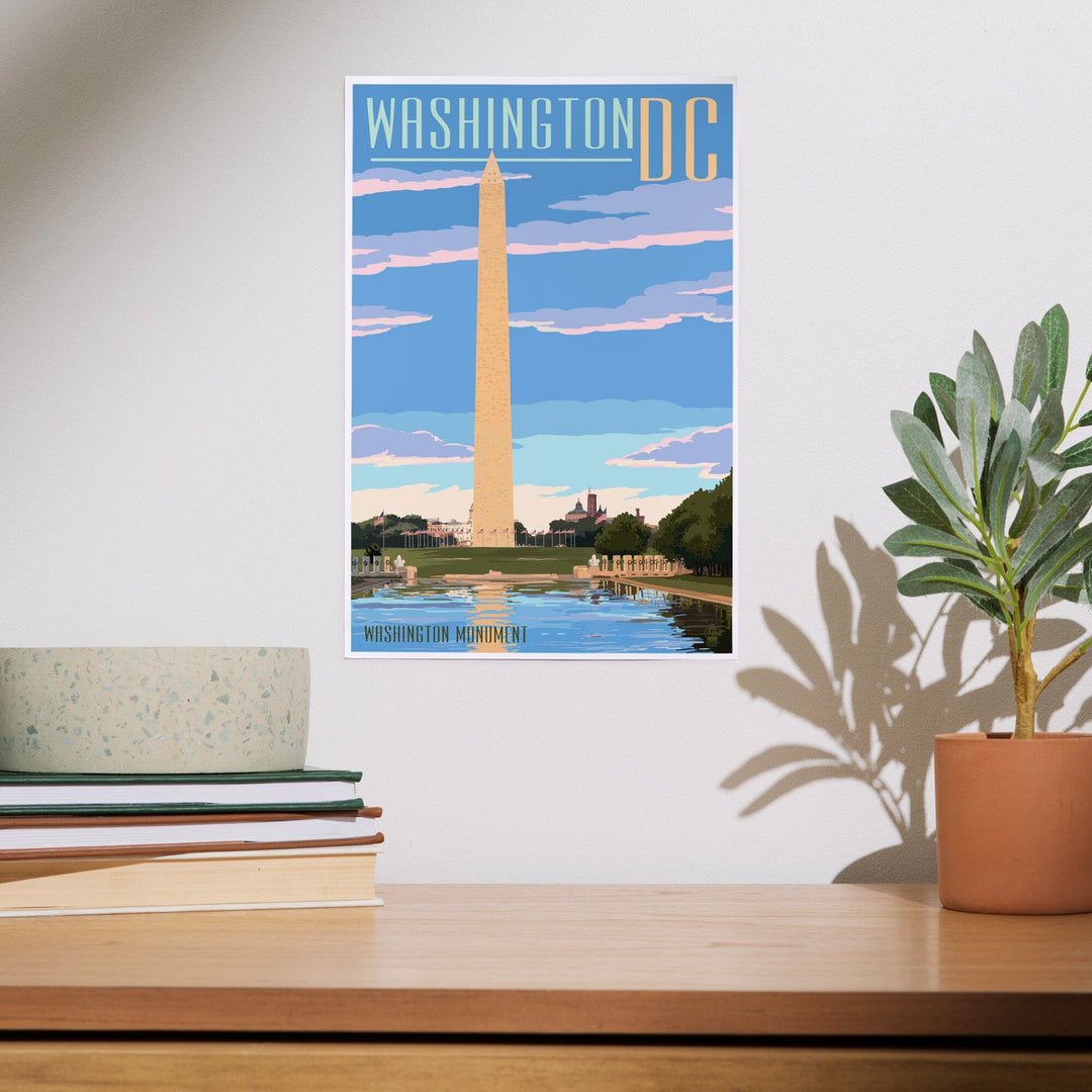 Washington, DC, Washington Monument Scene, Art & Giclee Prints Art Lantern Press
