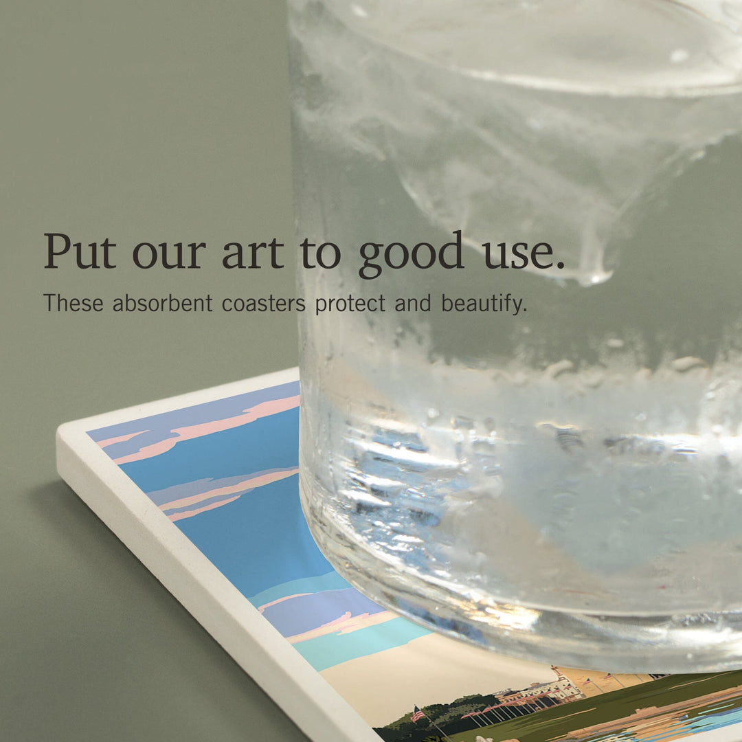 Washington, DC, Washington Monument Scene, Coasters Coasters Lantern Press