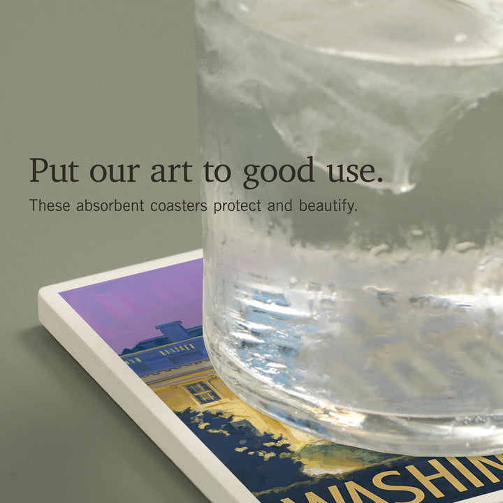 Washington DC, White House, Coasters Coasters Lantern Press