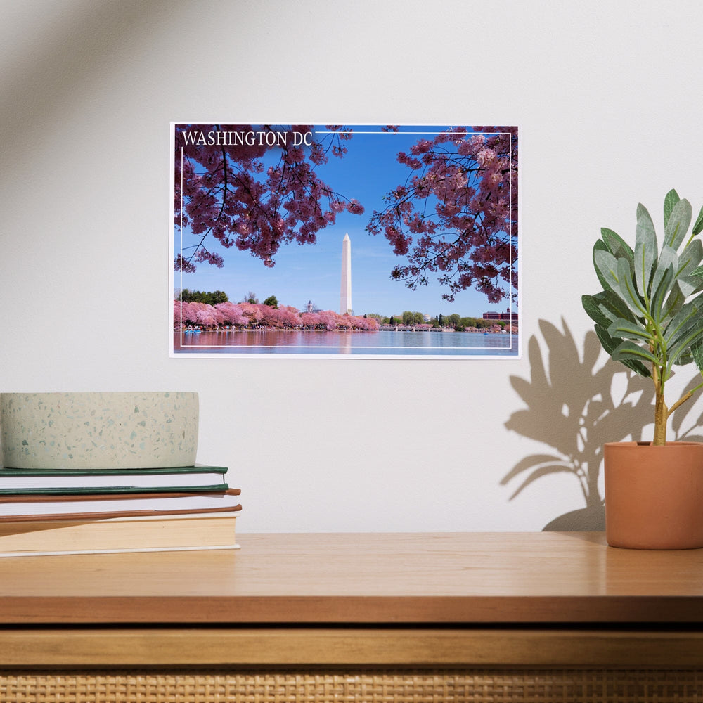 Washington Monument and Cherry Blossoms, Washington DC, Art & Giclee Prints Art Lantern Press