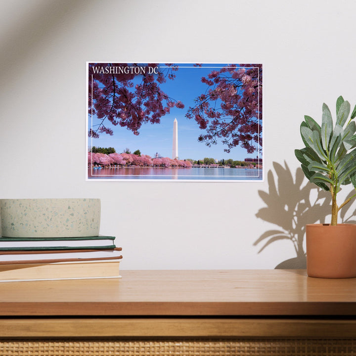 Washington Monument and Cherry Blossoms, Washington DC, Art & Giclee Prints Art Lantern Press