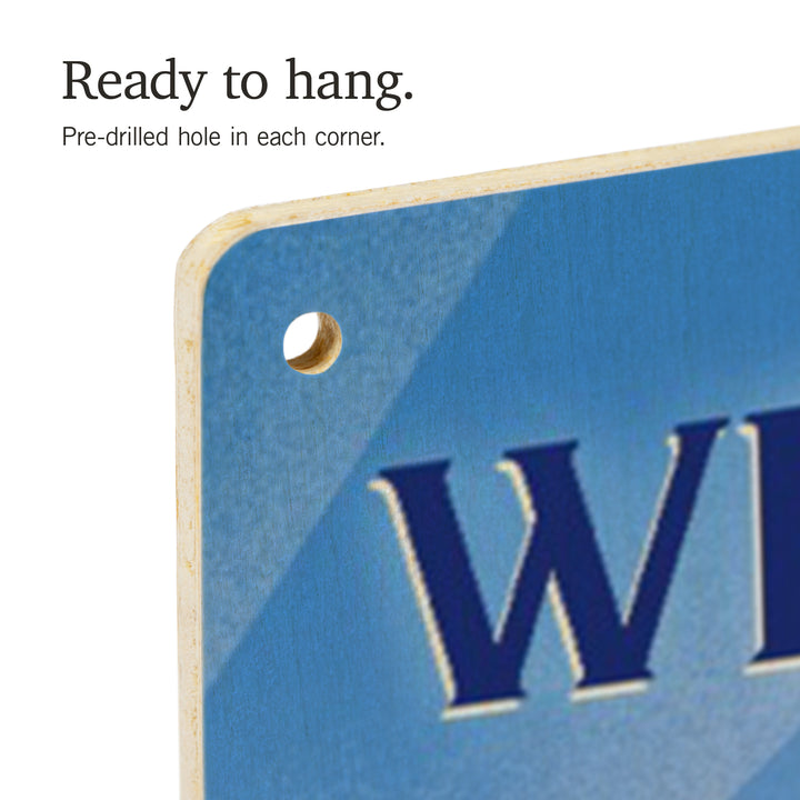 West Virginia, Lithograph, Bear Family in Field, Wood Signs and Postcards Wood Lantern Press