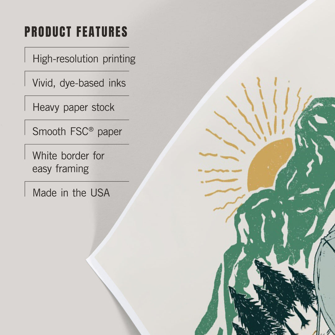 West Virginia, Mountain Life, Art & Giclee Prints Art Lantern Press