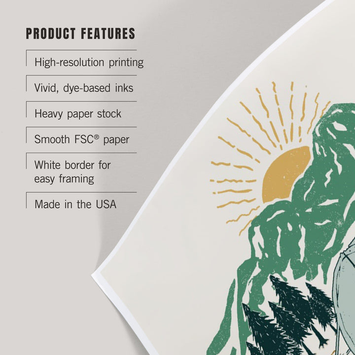 West Virginia, Mountain Life, Art & Giclee Prints Art Lantern Press