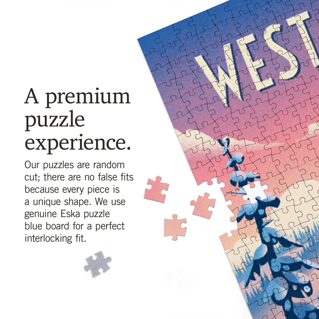 West Virginia, Shred the Gnar, Snowboarding, Jigsaw Puzzle Puzzle Lantern Press