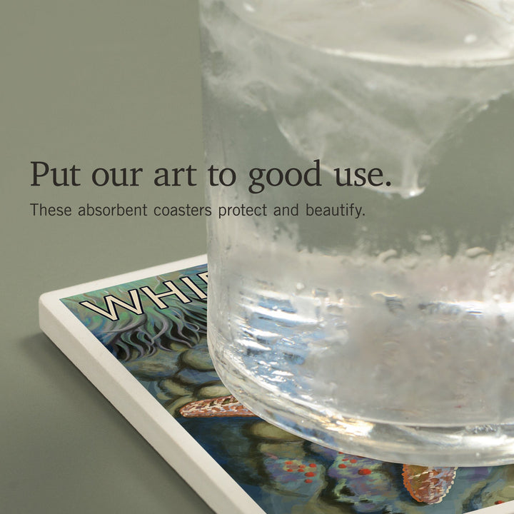 Whidbey Island, Washington, Tidepool, Coasters Coasters Lantern Press