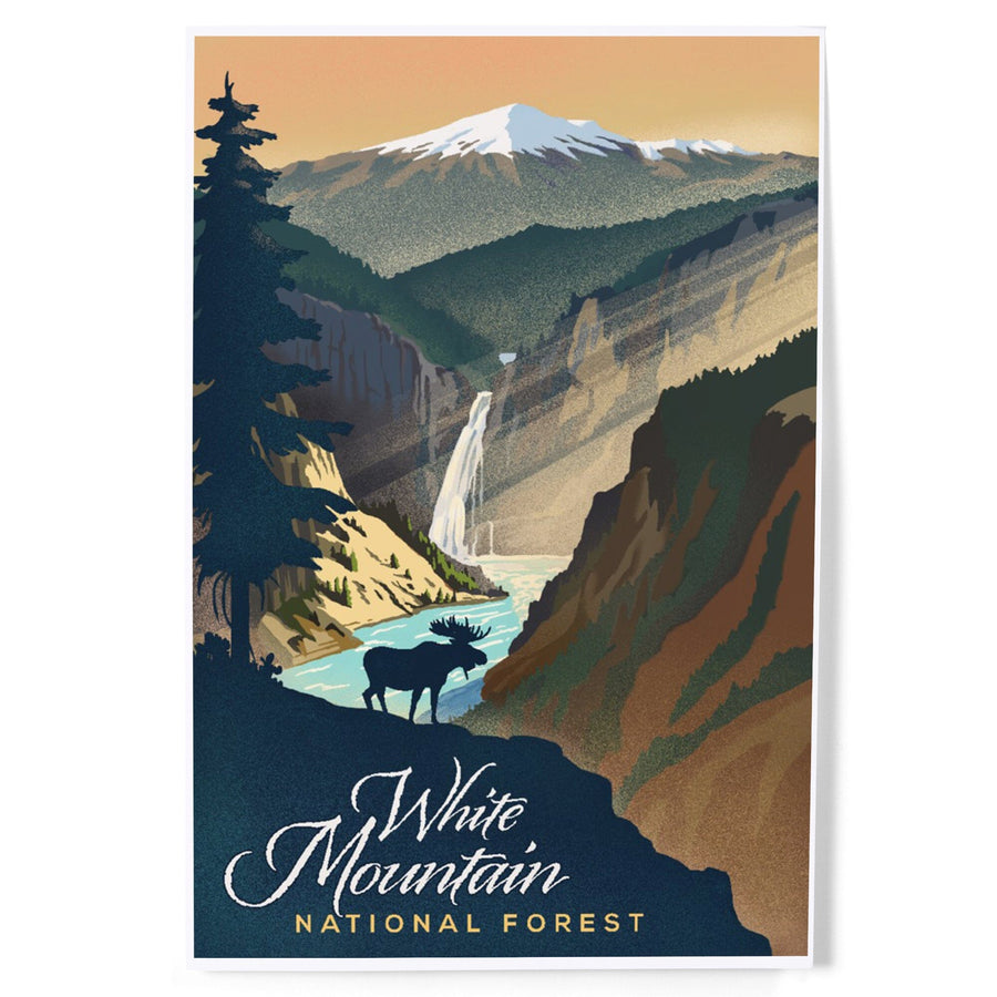 White Mountain National Forest, New Hampshire, Lithograph, Art & Giclee Prints Art Lantern Press