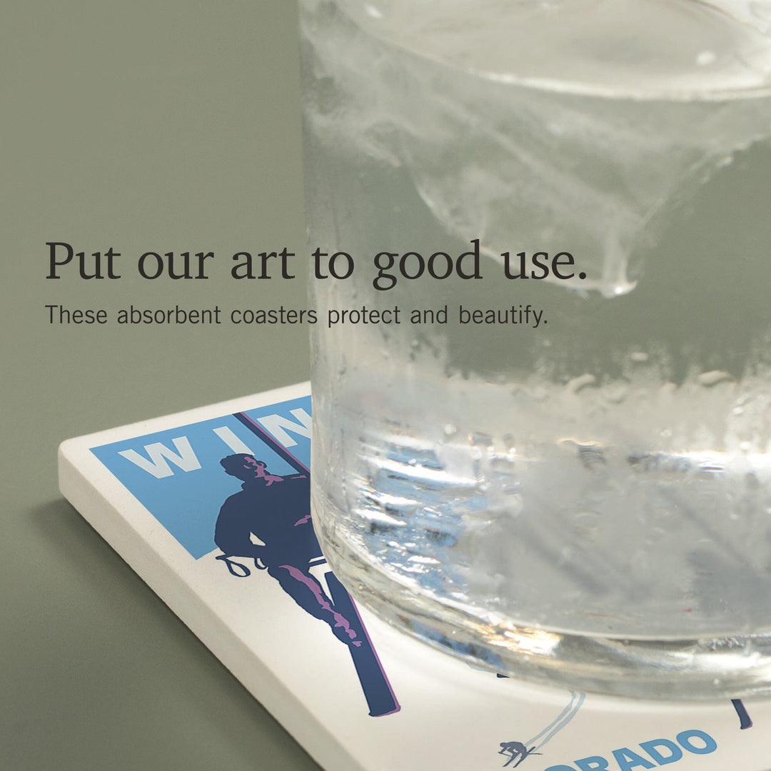 Winter Park, Colorado, Ski Lift, Coasters Coasters Lantern Press