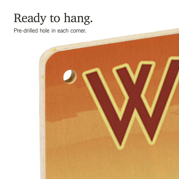 Wisconsin, Canoe Scene, Lantern Press Artwork, Wood Signs and Postcards Wood Lantern Press