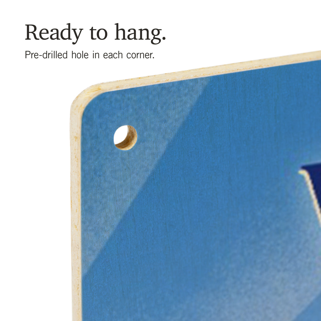 Wisconsin, Lithograph, Bear Family in Field, Wood Signs and Postcards Wood Lantern Press