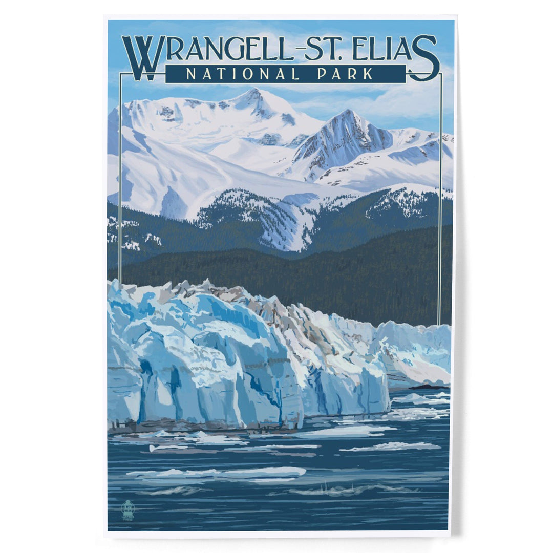 Wrangell, St. Elias National Park, Alaska, Glacier, Art & Giclee Prints Art Lantern Press 12 x 18 Art Print