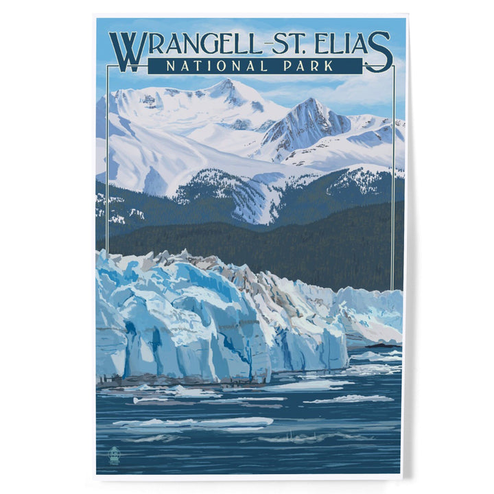 Wrangell, St. Elias National Park, Alaska, Glacier, Art & Giclee Prints Art Lantern Press 12 x 18 Art Print