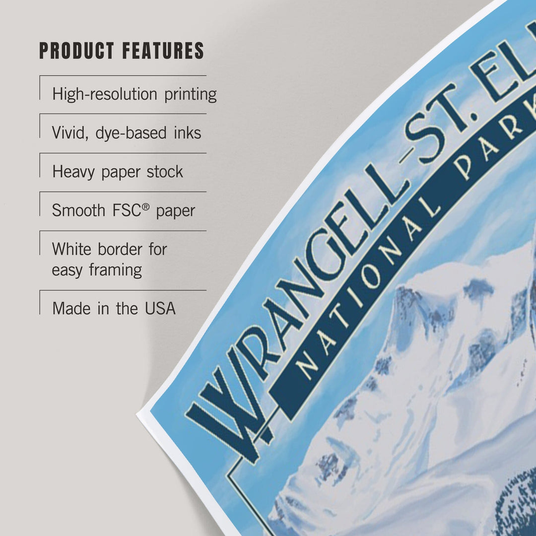 Wrangell, St. Elias National Park, Alaska, Glacier, Art & Giclee Prints Art Lantern Press